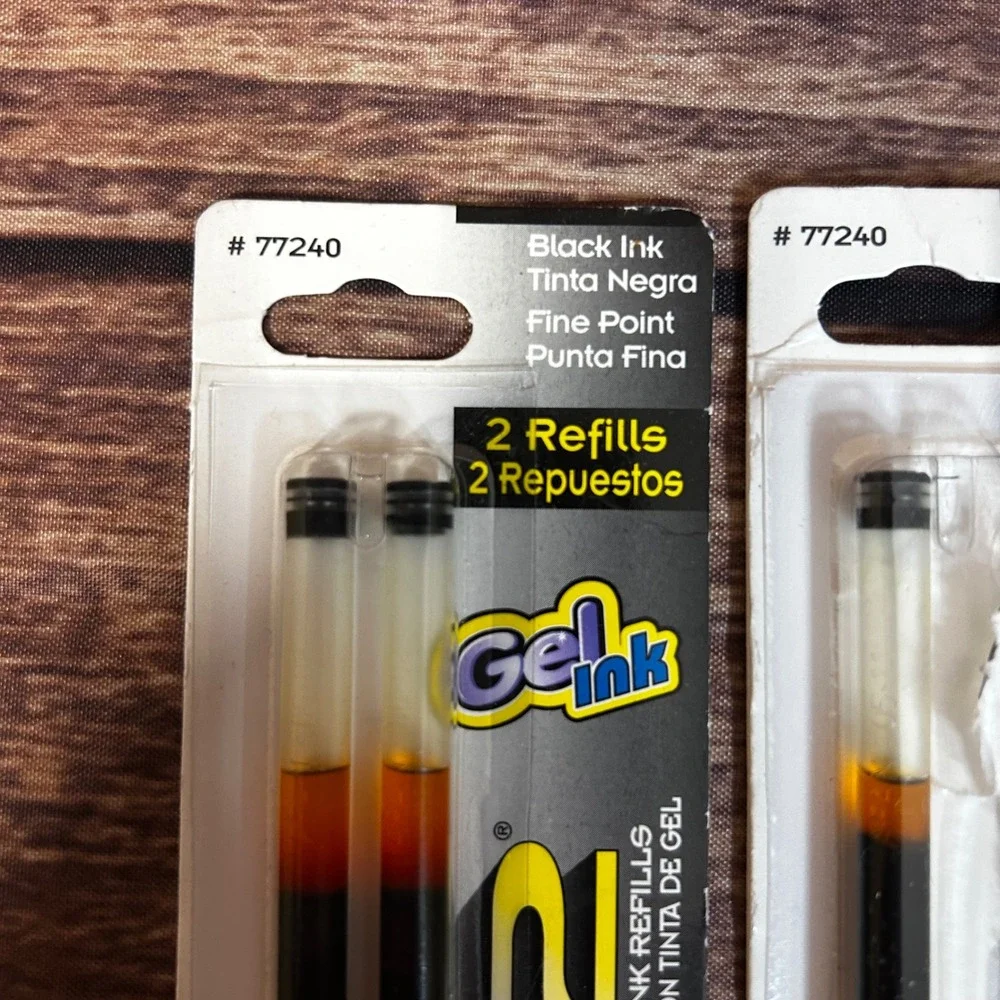 Pilot G2 Gel Ink Refills Black Fine Point 0.7mm Total 3 Refills 77240
